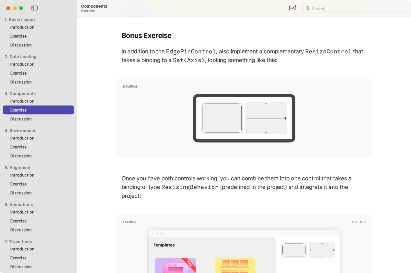 Complete product-specific exercises in pairs